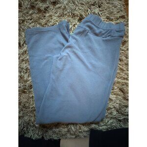UNDER ARMOUR Fleece Pants Blue Gray Straight Leg Pull On Sweats High Rise Sz M